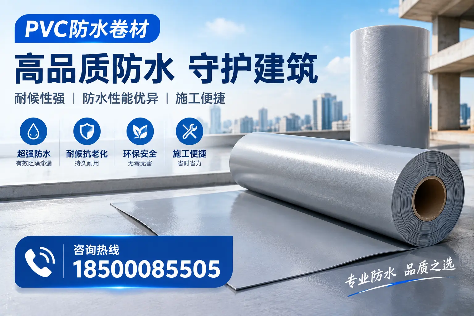 PVC防水卷材的防水效果评测，适合丽水的科学依据
